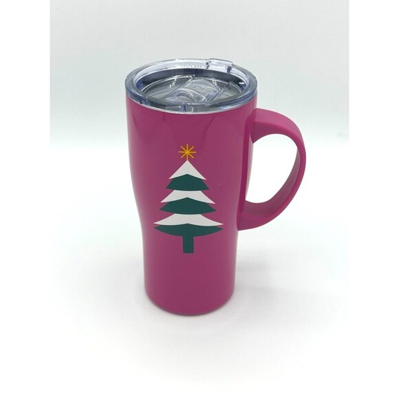 Christmas Tree Stainless Steel Tumbler with Handle, 20 oz NWT - Picture 1 of 5